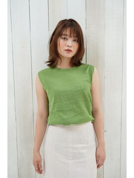 ナオシ トレス 富雄店(nao*c tres) 【富雄nao*c tres】ひし形シルエット小顔前下がり外ハネボブ☆