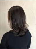 30代40代人気★小顔◎くびれミディ×透明感アッシュカラー