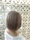 ぶつ切りボブ×ミルクティアッシュ
