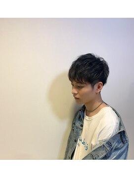 エヌプラス(N+) メンズヘアフェザーパーマサーフカール刈り上げセンターパート