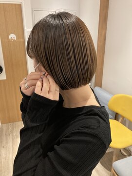 ヘアータイム レスト(HAIR TIME rest) 多毛も収まるミニボブスタイル