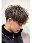 ソフトツイスパ前下がりマッシュルームヘア