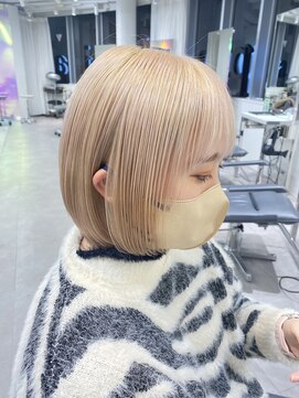 ユーフォリア 渋谷グランデ(Euphoria SHIBUYA GRANDE) ホワイトブロンド×ボブ♪