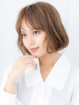 ドクターズサロン LAB 小山店 外国人風カラーくせ毛風エアリーミディf小山20代30代40代