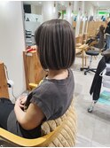 白髪隠しカラー・コントラストハイライト・40代ボブ