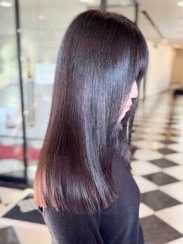 パッション 枚方樟葉店(Passion)の写真/湿気対策にも★髪質改善サロンのダメージを最小限に抑えるナチュラルストレート◇気になるクセも自然に。
