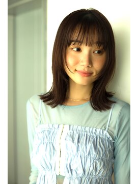 アドラーブル 長岡リップス旭岡店(adorable) 大人可愛いフェイスレイヤー×ショコラアッシュカラー