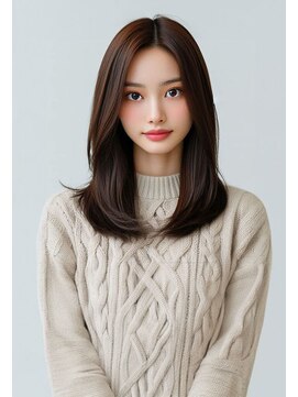 リンクミリ(Link mili) レイヤーカット/小顔に見せるヘア/ネビージュ/縮毛矯正/韓国ヘア