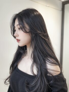 カフネ(Cafune’) 韓国風顔周り★ダークグレー