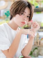 カバーヘア ブリス 北浦和(COVER HAIR bliss) センターパートくせ毛小顔マッシュショートc6北浦和20代30代40代