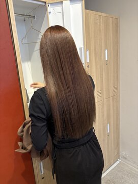 ローレンジウ(LOREN JU) 透明感髪質改善ベージュダブルカラーミルクティーグレージュ