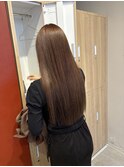 透明感髪質改善ベージュダブルカラーミルクティーグレージュ
