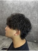 縦落ちパーマ/ツイストスパイラル/マッシュウルフ