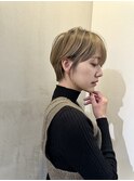 イメチェン外ハネボブ美髪ワイドバングレイヤーショート/大宮