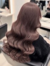 【ダメージ最小限×ツヤ感◎】ブリーチなしで叶う垢抜け透明感カラー♪ブルーブラック/ダブルカラー/天神