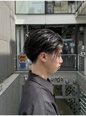 テーパーフェード/前下がりセンターパート