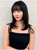 レイヤー/ネビージュ/韓国ヘア/イメチェン/縮毛矯正/中野/