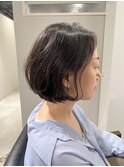 癖毛×パーマボブ