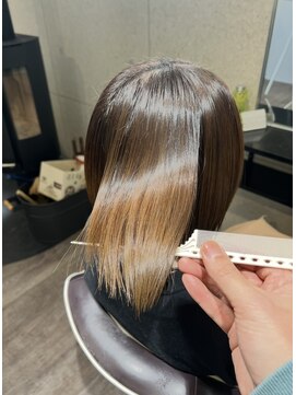 エー(...a) なみ限定ブリーチ毛にもできる髪質改善ストレート