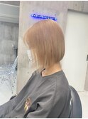 イメチェン/レッドブラウン/フルバング/似合わせカット/海老名駅