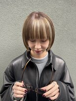 ストア(STORE)&nbsp;ぱつっとボブ×コントラストハイライト