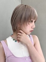 ギークス(GEEKS)&nbsp;【GEEKS渋谷】顔周りレイヤー/ウルフ/ミルクティーベージュ/渋谷