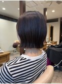 切りっぱなしボブ（あごライン）