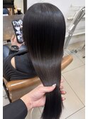 ・艶ブラック×髪質改善トリートメント