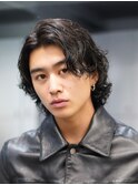 ツイストスパイラルパーマシャドウパーマメンズウルフパーマ