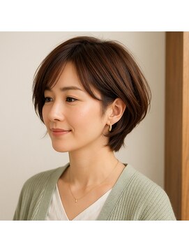 スープレックス ヘアーデザイン(SOUPREX HAIR DESIGN) 大人美フォルムショートボブ 20代 30代 40代 50代 60代髪質改善