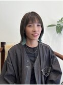 ボブ×インナーカラー