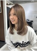 カラー　レイヤー ミディアム　髪質改善　福岡美容室