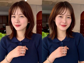 全席個室美容室 Zina 浦和 髪質改善＆トリートメント【2月27日NEW OPEN（予定）】の写真/[#髪質改善]【カット+ケアカラー+超音波クイックTR  ￥7900】大人のモテ髪ミディアム・ボブはZinaで[浦和]