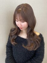 エムサロン 前橋川原(emusalon)&nbsp;ベージュ/くびれレイヤーカット/顔周りカット