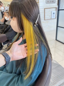 ナンバーセブン(N7) イヤリングカラー×ビビットイエロー