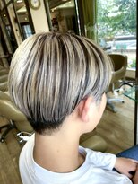 ビゼン 東伏見本店(hair make BIZEN)&nbsp;メンズセンターパート＋シャドウルーツハイライト