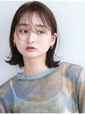 ボブミルクティーブロンドダークブルーワンホンレイヤー30代40代