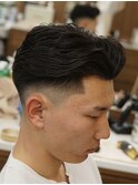 オールバックスキンフェードカットシェービング吉祥寺理容室
