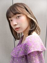 ヘアーロギア 栄店(hair LOGiA) ★hair LOGiA★ イヤリングカラー/クール系 顔周りレイヤー