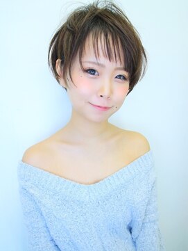 ラウンジ モリオ イケブクロ(Lounge MORIO Ikebukuro) 【morio池袋】大人かわいい可愛い前下がり透け感ショート♪