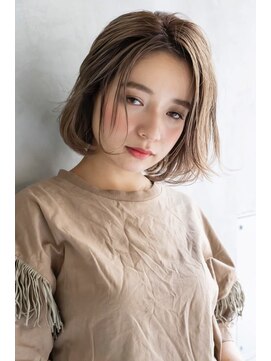 リベルテ(LIBERTE) Liberte銀座 大人小顔ボブ×アッシュベージュ