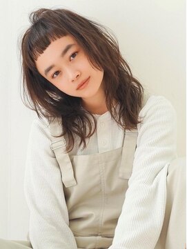 アグ ヘアー クロ 出雲店(Agu hair curro) 《Agu hair》幼くならないオン眉×大人リラックスウェーブ