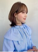 髪質改善ツヤ韓国くびれレイヤーミディアム