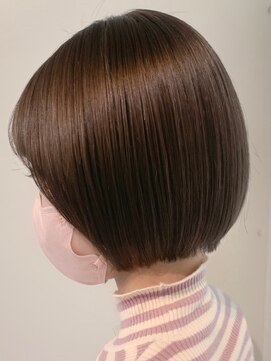 リンダバイネオリーブ 白楽店(Linda by neolive) ブリーチなしショコラアッシュとパタンと丸みボブ
