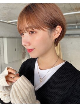 ガーデン オオタカノモリ(garden otakanomori) 透明感暖色カラー×束感ショート×小顔矯正立体カット
