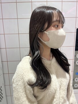 ロンドルーチェ 心斎橋(Lond luce) ダークアッシュ/ミディアムレイヤーカット［髪質改善/縮毛矯正］