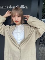 ガリカ 蔵前(Gallica)&nbsp;【竹之内蔵人】大人フェミニンボブ×透明感ミルクティーベージュ