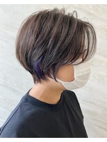 美容室ジャスミン&nbsp;【ヒロシ】マッシュショート＋イヤリングカラー   20代30代40代