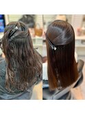 【ONE HAIR】ONEHAIR式艶髪特化縮毛矯正☆