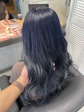 エイト 沖縄豊崎店(EIGHT toyosaki) 【EIGHT 豊崎】お客様スタイル_ネイビーブルーシルバーグレー